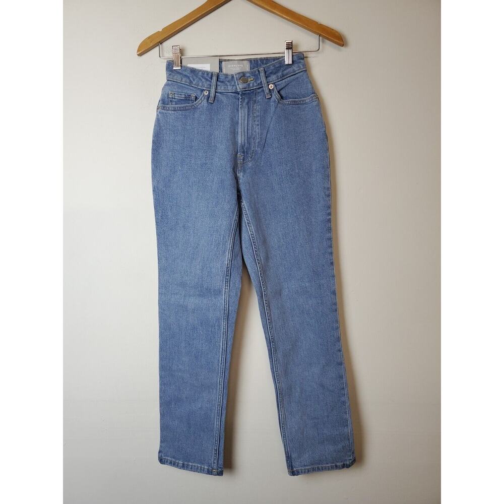 NWT Everlane 23 "The Curvy Cheeky Jeans" Stonewash Organic Cotton High‎ Rise - Picture 2 of 11